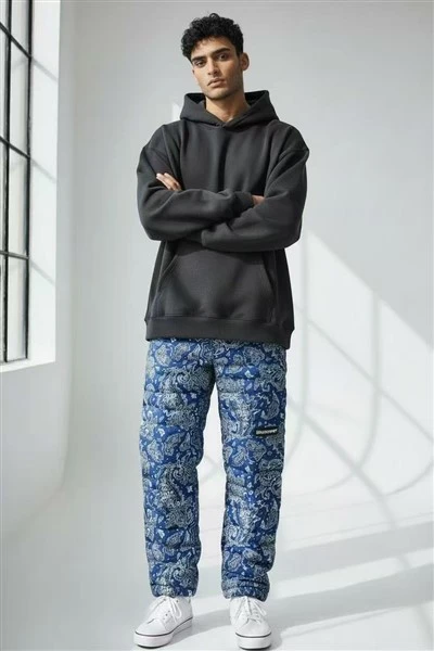 Lightweight Insulated Paisley Print Padded Track Pants high quality