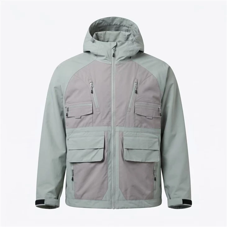 Raglan Sleeve Color Block Outdoor Jacket