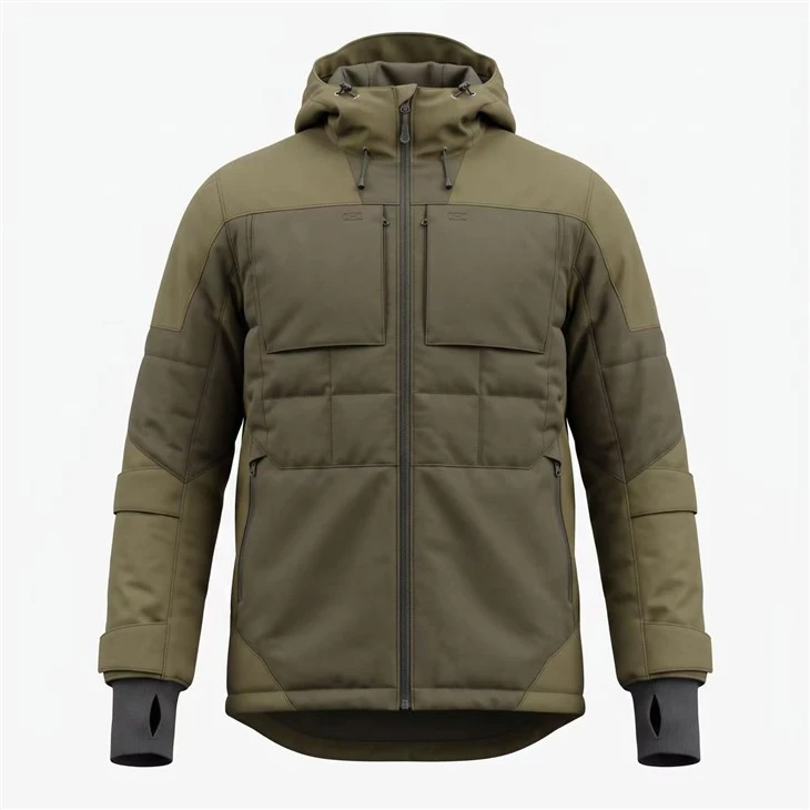 Men's Olive Cotton Hunting Jacket