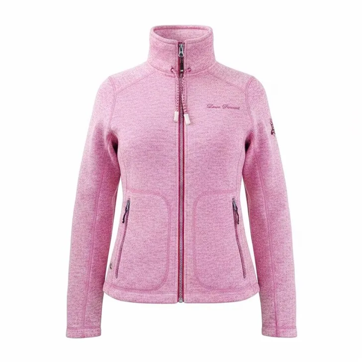 Women’s Melange Coarse Needle Fleece Jacket