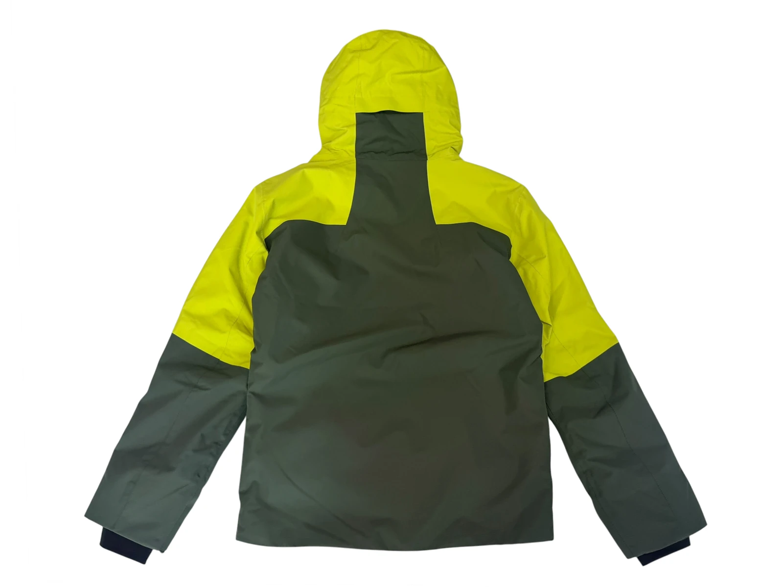 Lemon Green Men's Color-Block Ski Jacket Lemon Green Men's Color-Block Ski Jacket