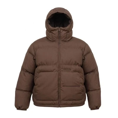 Men's Brown Padded Parka Jacket
