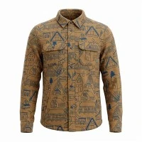 Men's Outdoor Printed Fleece Shirt