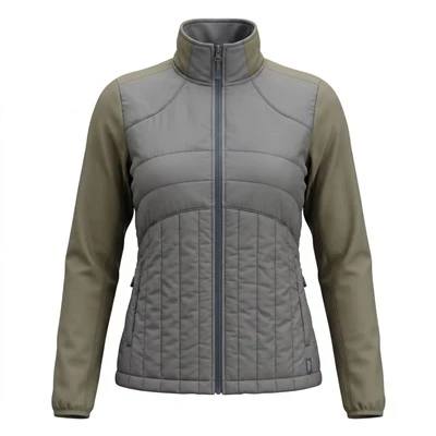 Men's Knitting Woven Quilted Hybrid Jacket