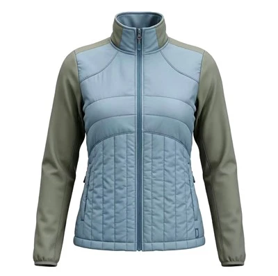 Men's Knitting Woven Quilted Hybrid Jacket factory