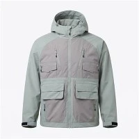 Raglan Sleeve Color Block Outdoor Jacket