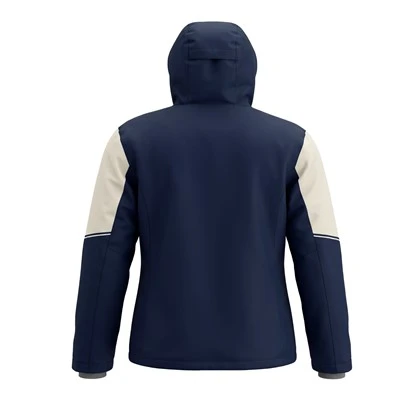 Men’s Navy & Off-White Color Block Ski Jacket suppliers