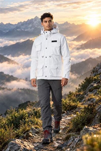 Multi-Pocket Cargo Hooded Hard Shell Jacket price