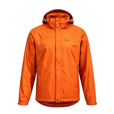 Men's Waterproof Hooded Hard Shell Jacket factory