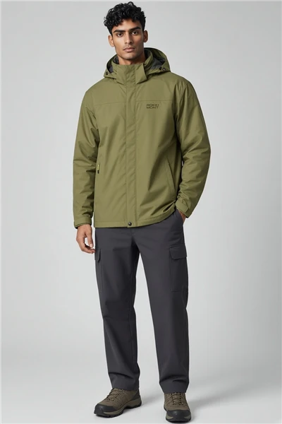Men's Waterproof Hooded Hard Shell Jacket high quality
