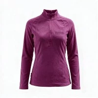 Women's Quarter Zip Grid Fleece Pullover