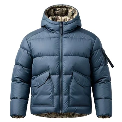 Reversible Men's Hooded Puffer Jacket factory
