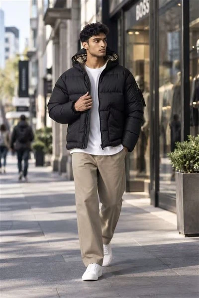 Reversible Men's Hooded Puffer Jacket price
