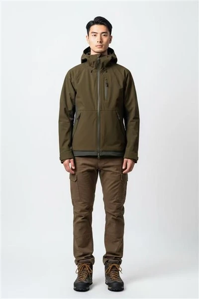 Men’s Two‑Tone Hybrid Hunting Hardshell Jacket high quality