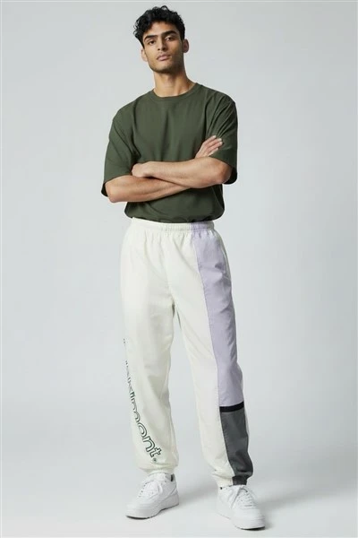 Color Block Embroidered Logo Track Pants high quality