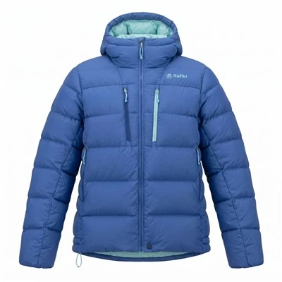 Men's Quilted Duck Down Puffer Jacket Blue