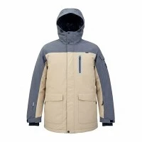 Men's Color Block Ripstop Ski Jacket
