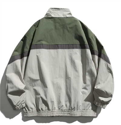 Mens stylish windbreaker back