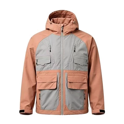 Raglan Sleeve Color Block Outdoor Jacket factory