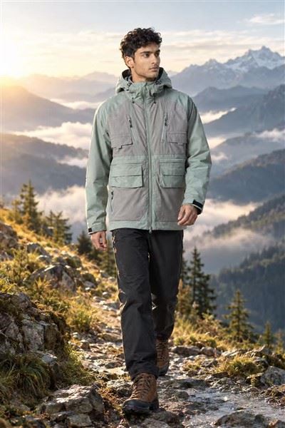 Raglan Sleeve Color Block Outdoor Jacket price