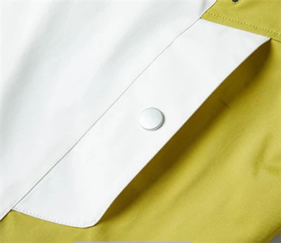 Yellow off white windbreaker pocket